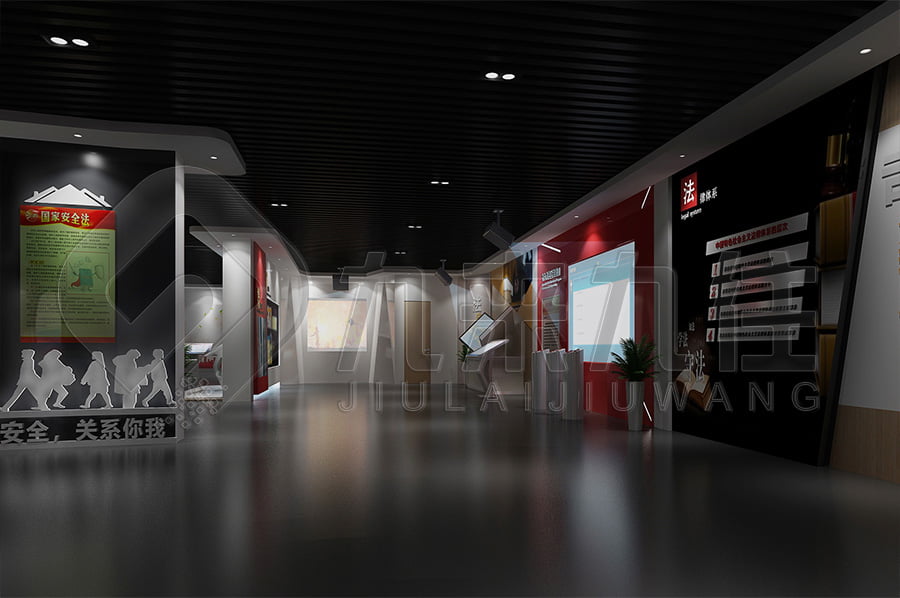 ​校园普法禁毒教育展厅，智慧普法宣传教育展馆设备展示