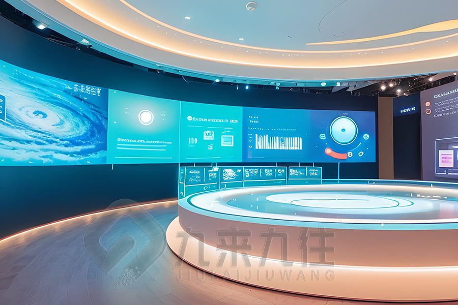 数字化外贸展馆设计,互动展览馆施工,现代多媒体展厅策划公司