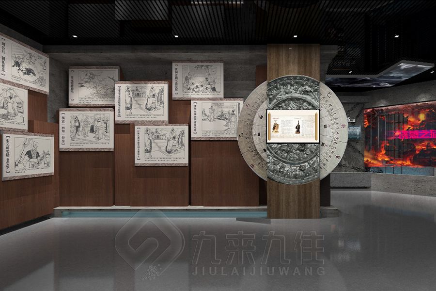 校园廉洁馆设计,现代展厅施工技术,环保装修材料