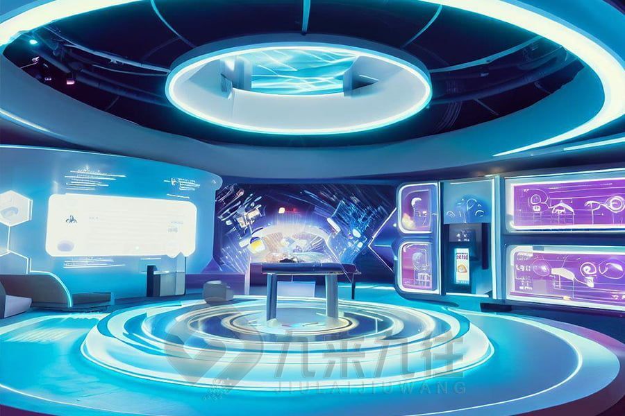 数字化企业展览馆施工,互动多媒体展馆设计,智能展厅装修与建设