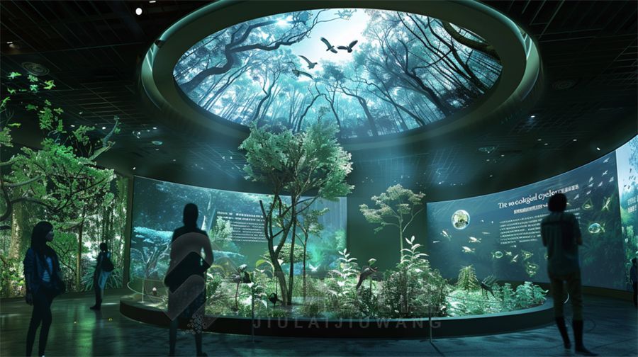 创新创意政协展示馆设计,高科技多媒体展览馆建设方案,九来九往文化科技展厅设计