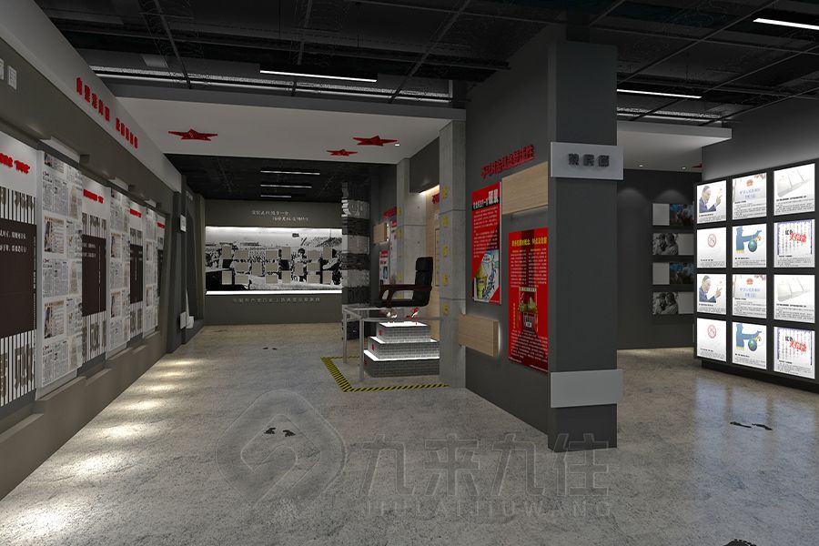 现代化廉洁馆设计公司,高科技展厅施工技术,环保智能展览馆装修