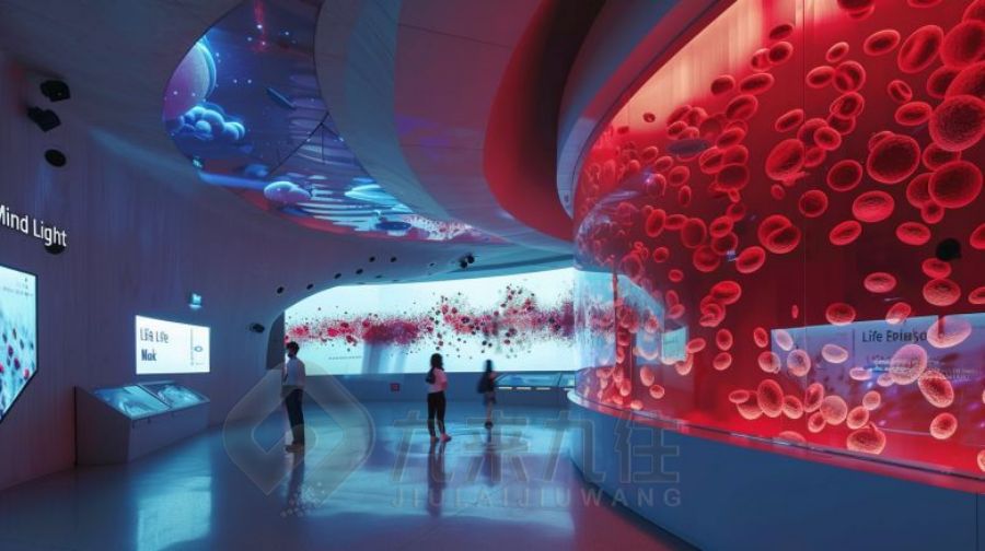 声光电眼健康科普教育基地设计,现代环保展厅施工方案,九来九往文化科技展览馆建设计公司