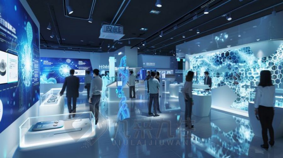 数字化公共卫生科普展厅设计,智慧型互动展馆建设方案,九来九往多媒体展览馆设计公司