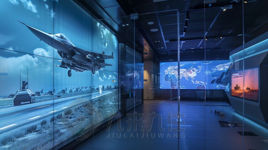 互动国防军事展厅设计,现代军事展览馆施工方案,九来九往文化科技展览馆建设计公司