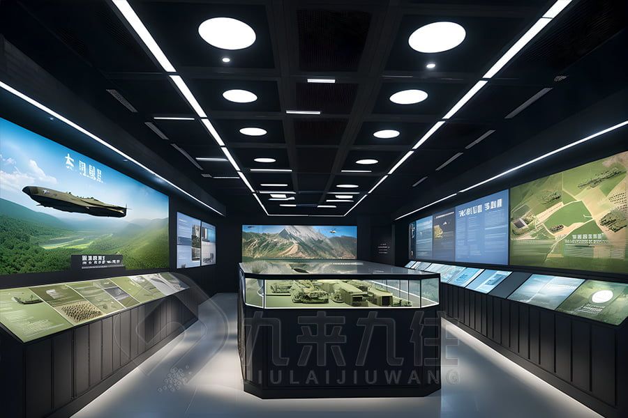 多媒体国防教育馆设计,数字化军事展览馆建设,现代国防教育展厅施工方案
