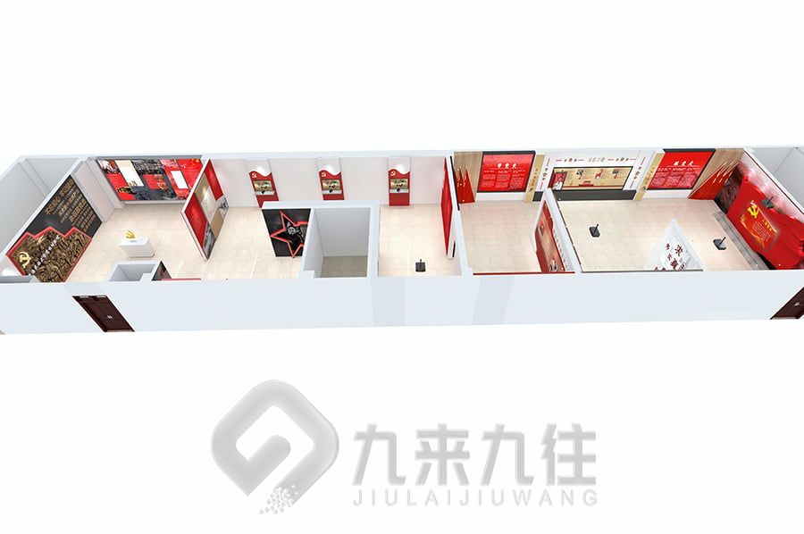 VR红色党风馆设计,数字化党风展览馆建设,智能互动展览馆装修