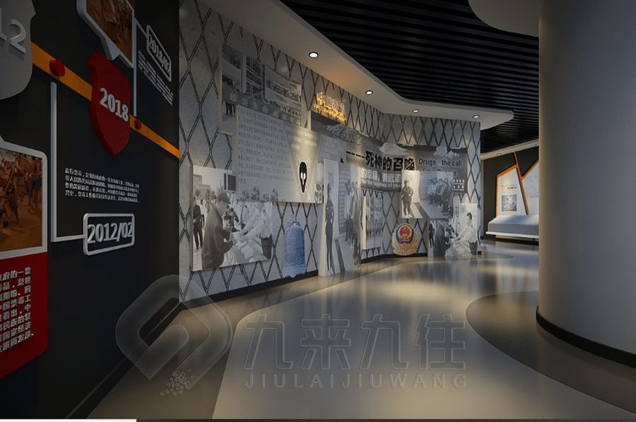 多媒体国防动员展厅设计,互动国防教育展馆建设方案,现代国防展览馆装修设计公司