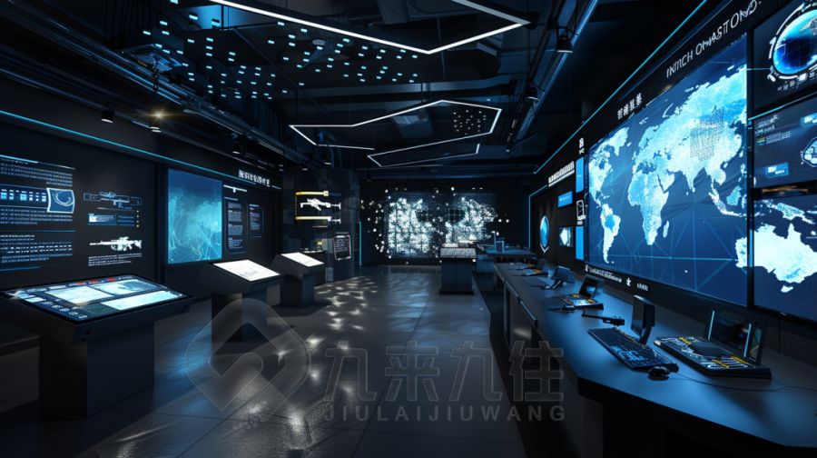 智慧防空教育体验馆设计,高科技防空教育展馆建设方案,多媒体防空教育展览馆设计公司