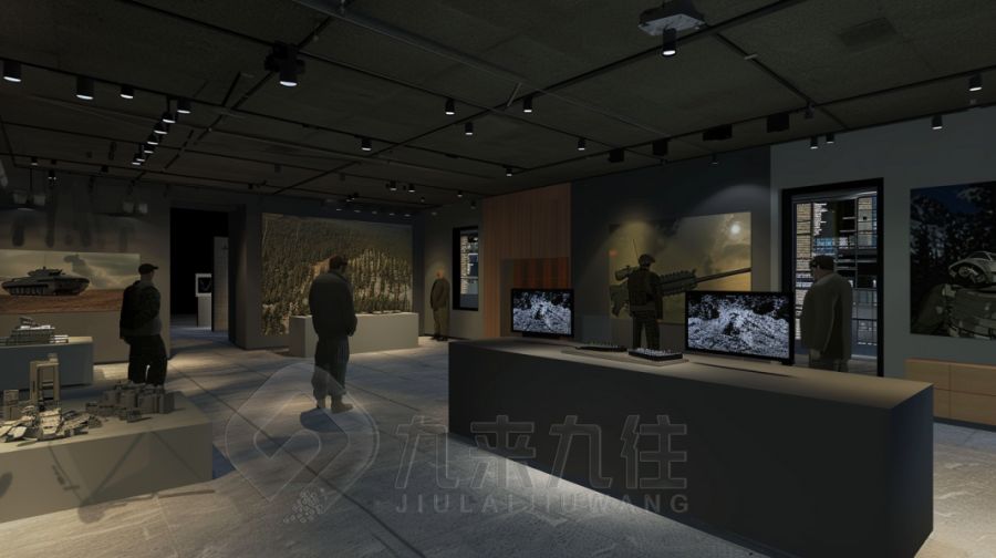 高科技国防博物馆设计,环保现代展厅建设方案,数字化国防展览馆施工