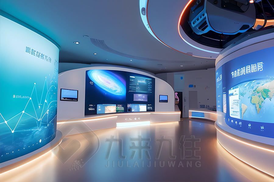 AI智能科普博物馆设计,数字化展厅施工方案,九来九往高科技展览馆装修公司