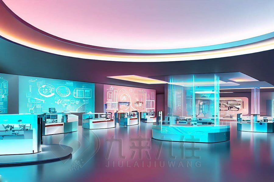 VR外贸展厅设计,数字化展览空间,多媒体互动展示