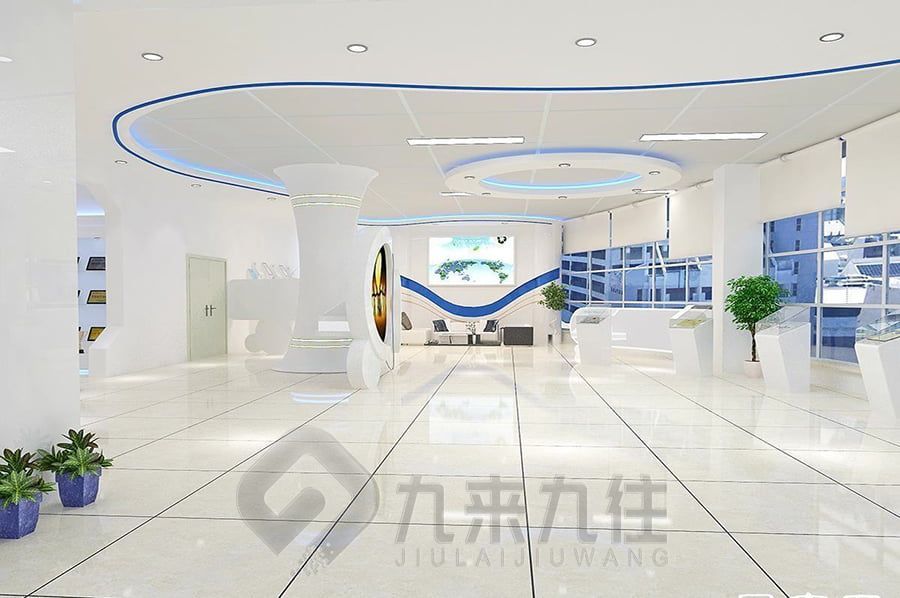 现代企业展厅设计方案，新能源科技有限公司企业展厅设计建设