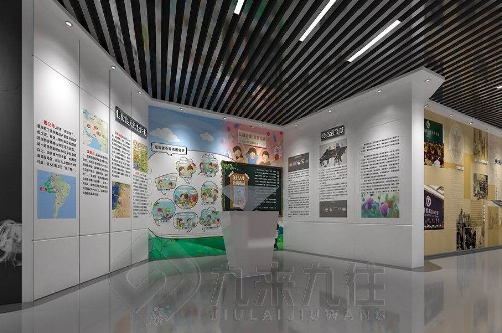 禁毒教育基地设计, 互动多媒体展示, 现代化展厅