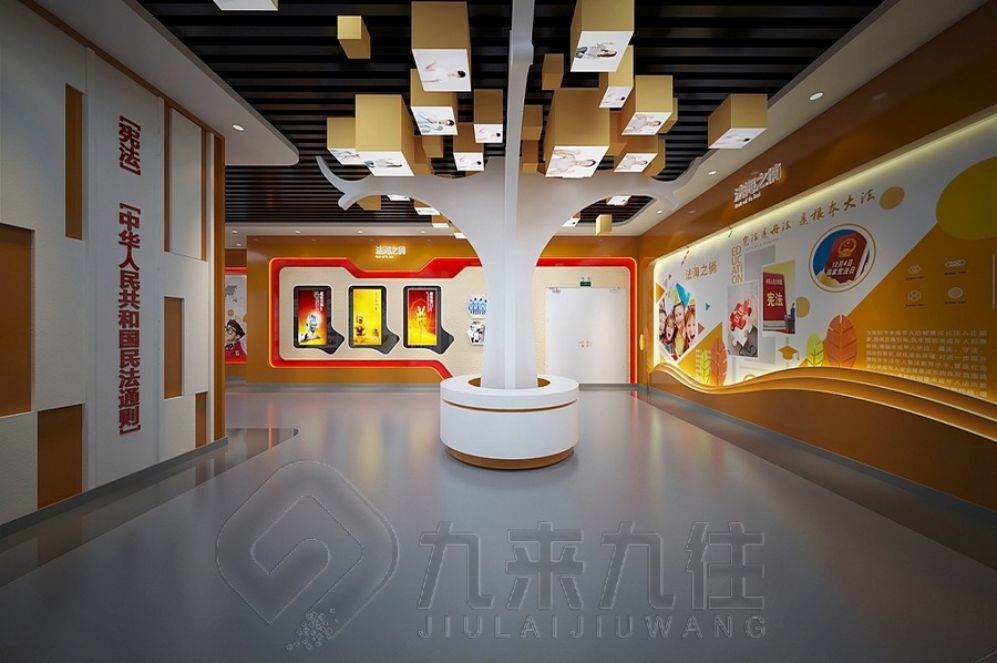 青少年法治教育, 互动多媒体展示, 创新展厅设计, 法治教育解决方案, 多媒体设备施工