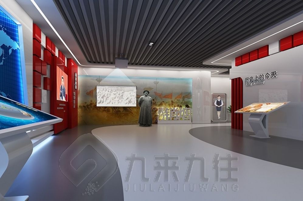 国防动员教育基地,互动多媒体展厅,展厅设计方案