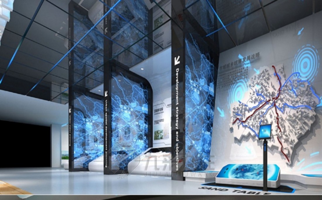 现代化都市展厅设计, 互动多媒体设备, 城市发展规划展厅, 施工建设, 多媒体互动技术, 展厅解决方案, 城市规划展示, 生态和谐设计, 历史文化展区, 创新科技展示