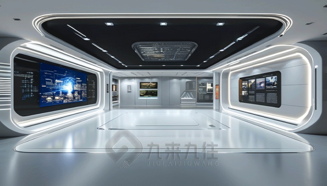 多媒体展厅设计，互动体验解决方案，高科技展示设备，施工建设，创意展示技术，互动多媒体，展示施工方案