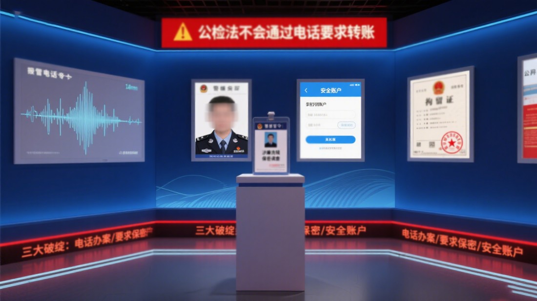 预防电信诈骗展馆施工，反诈展厅