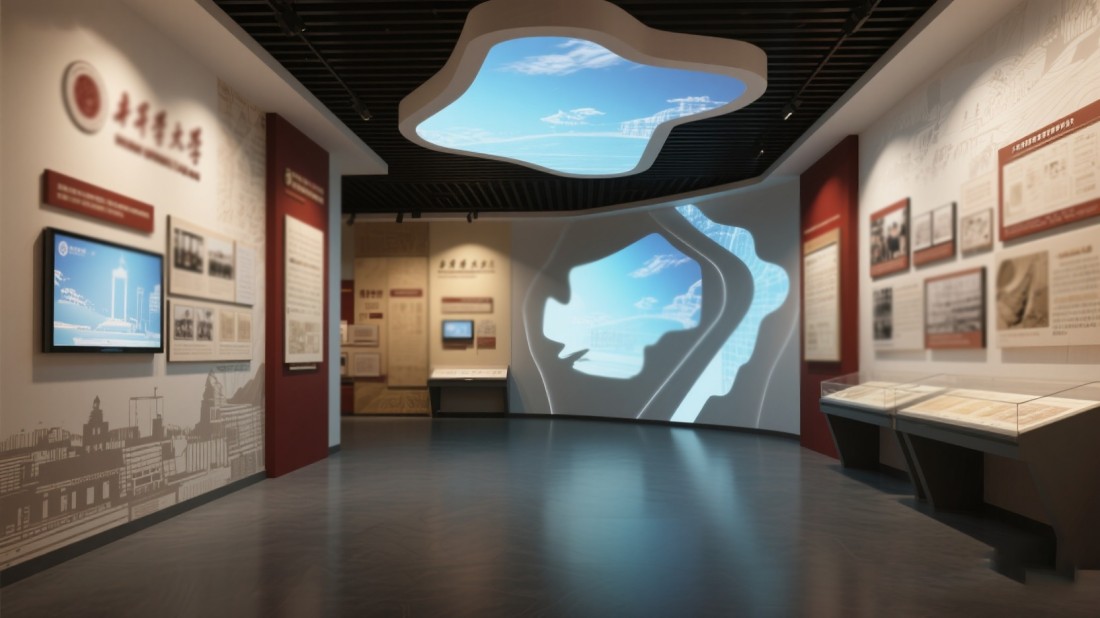 校史馆展板，学校展厅