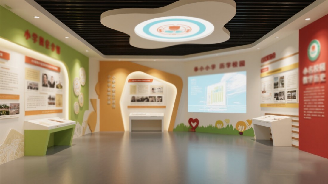 学校校史馆设计，学校展馆