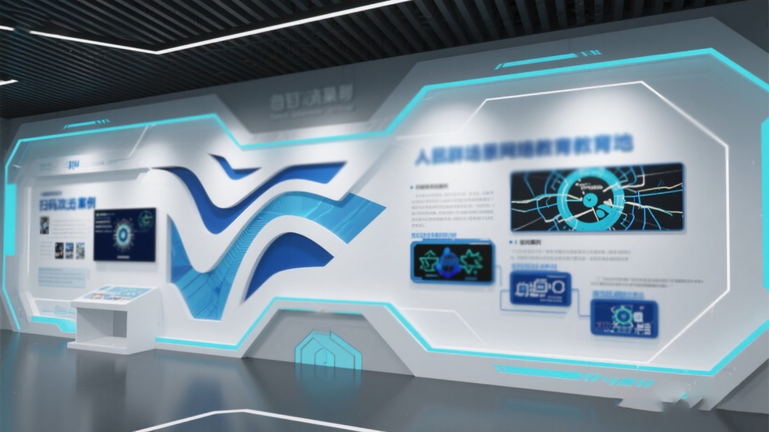 AI网络安全体验馆效果图