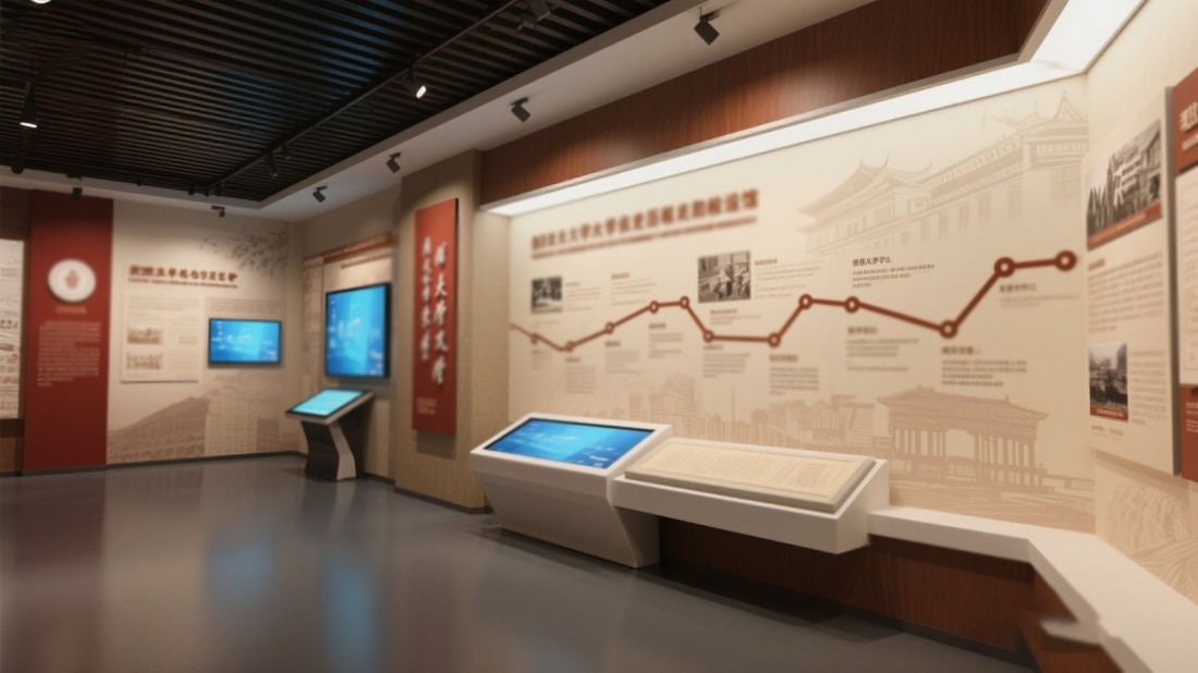 多媒体校史馆展馆展厅设计效果图
